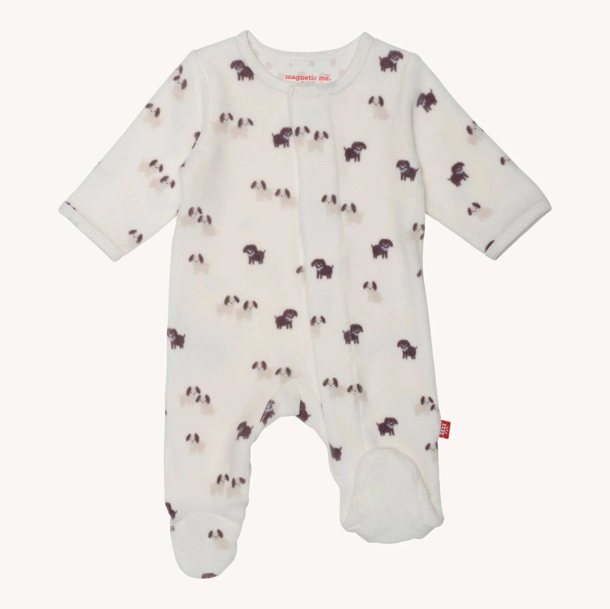 Casual Chic Wear Magnetic Me Velour Footie | Puppy Love