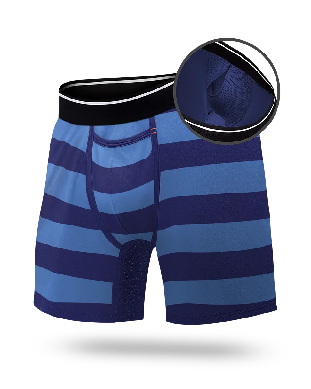 Classic Blue-Navy Broad Stripe