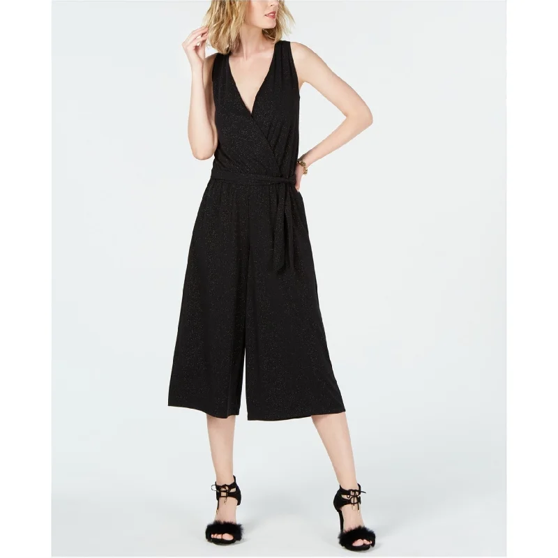 Fun and cute Michael Kors Womens Sparkle Jumpsuit, Black, Small