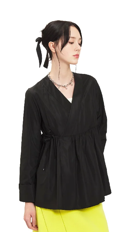 Sports Fitness Wear Long Shirt With Irregular Front