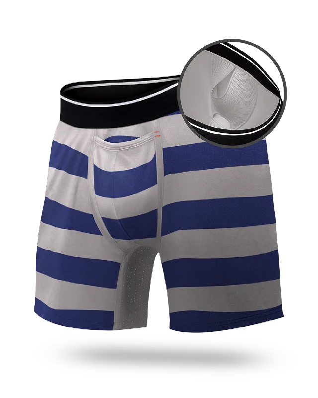 Alloy-Navy Broad Stripe