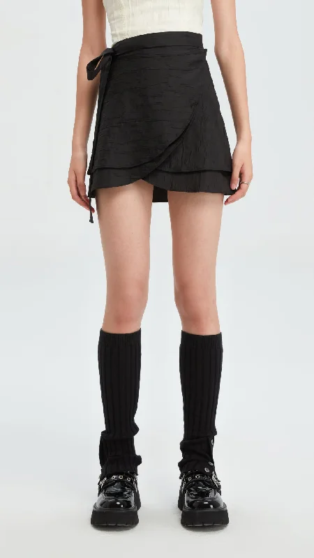 Romantic And Sweet Wrapped Skirt