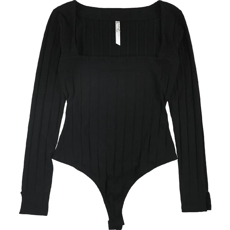 Comfortable Dresses Free People Womens Thong Bodysuit Jumpsuit, Black, X-Small