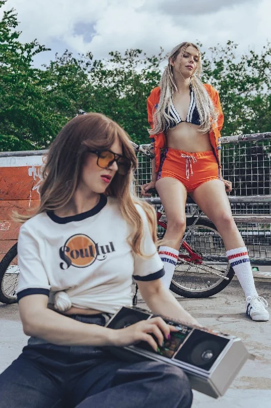 Fresh Comfort Soulful ringer t-Shirt - White