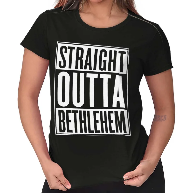 Classic Outta Bethlehem Ladies T Shirt