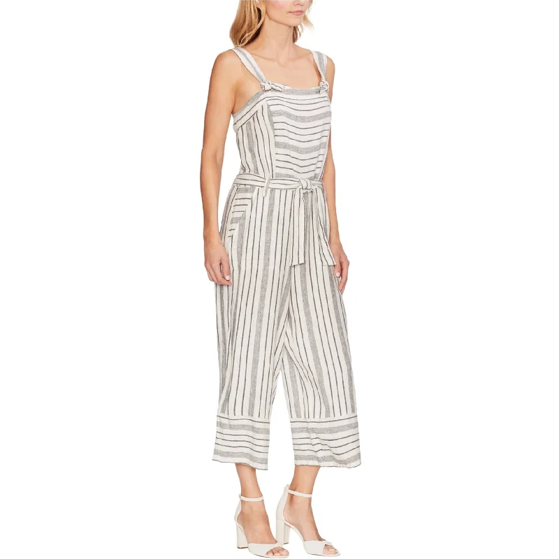 Summer Comfort Vince Camuto Womens Twill Jumpsuit, White, X-Small