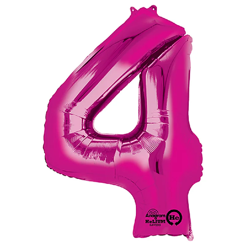 Floral Prints 34 inch NUMBER 4 - ANAGRAM - PINK