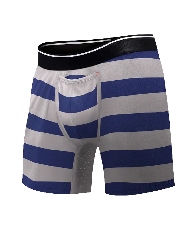 Alloy-Navy Broad Stripe