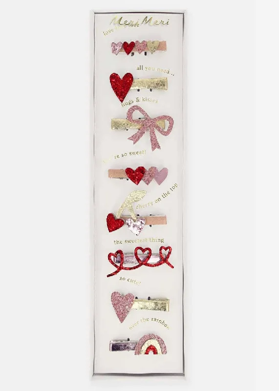 Soft Layers Valentine's Hair Clips