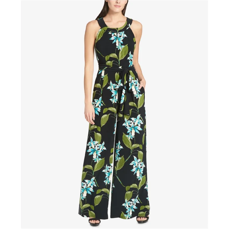Trendy Traveler Tommy Hilfiger Womens Wide Leg Jumpsuit, Multicoloured, 12