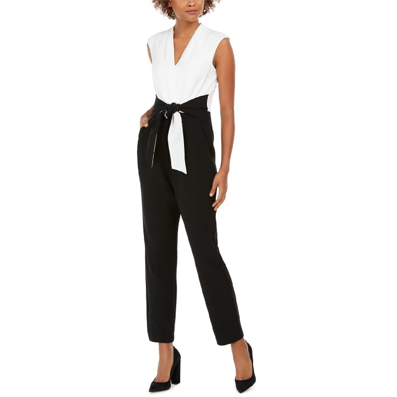 Casual And Casual Jessica Howard Womens Two Tone Jumpsuit, Black, 12