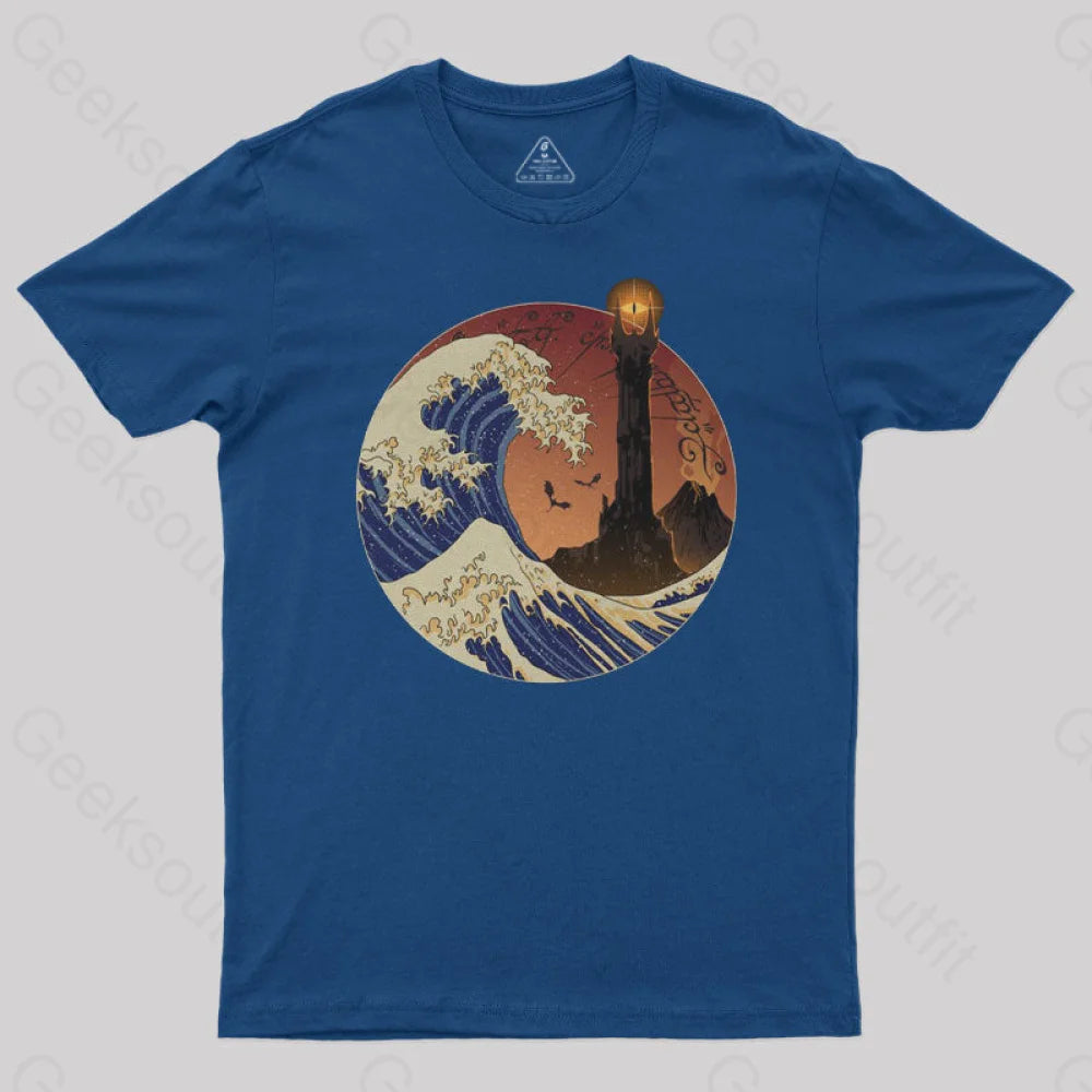 Noble Temperament Tower Wave Geek T-Shirt