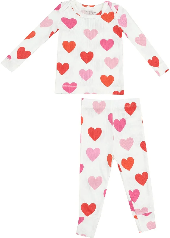 Advanced Design 2-Piece L/S Pajama Set - Big Hearts