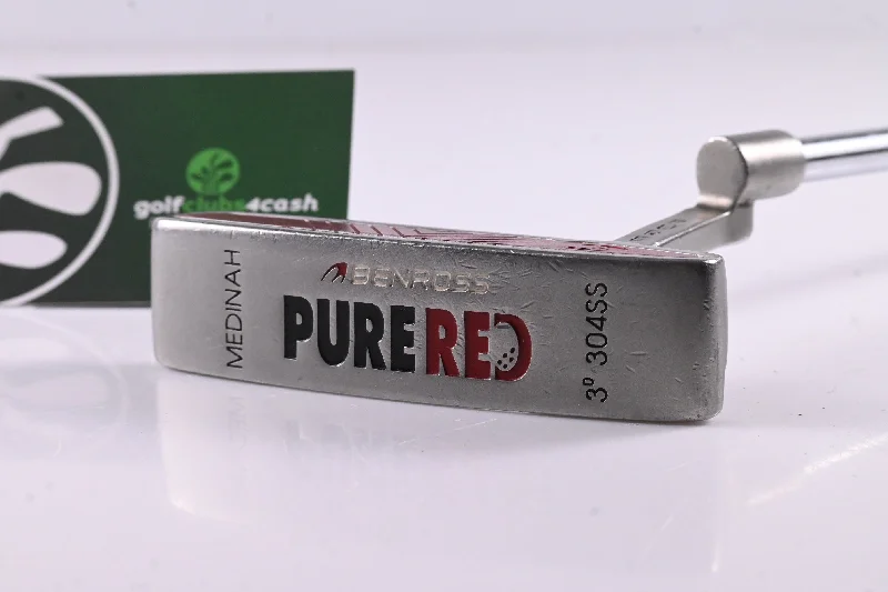 Elegant Classic Benross Pure Red Medinah Putter / 34 Inch