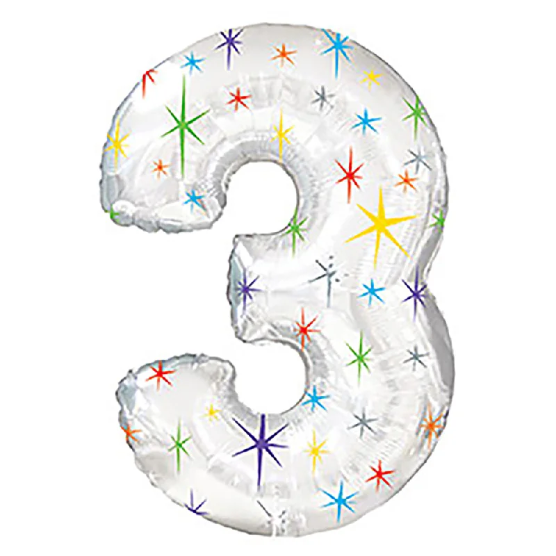 Street Style 38 inch NUMBER 3 - MULTI-COLORED SPARKLE
