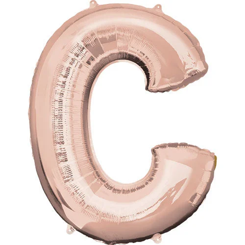 Breathable Comfort 34 inch LETTER C - ANAGRAM - ROSE GOLD