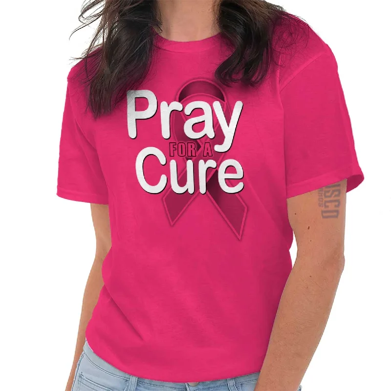 Casual Style Hope For A Cure T Shirt