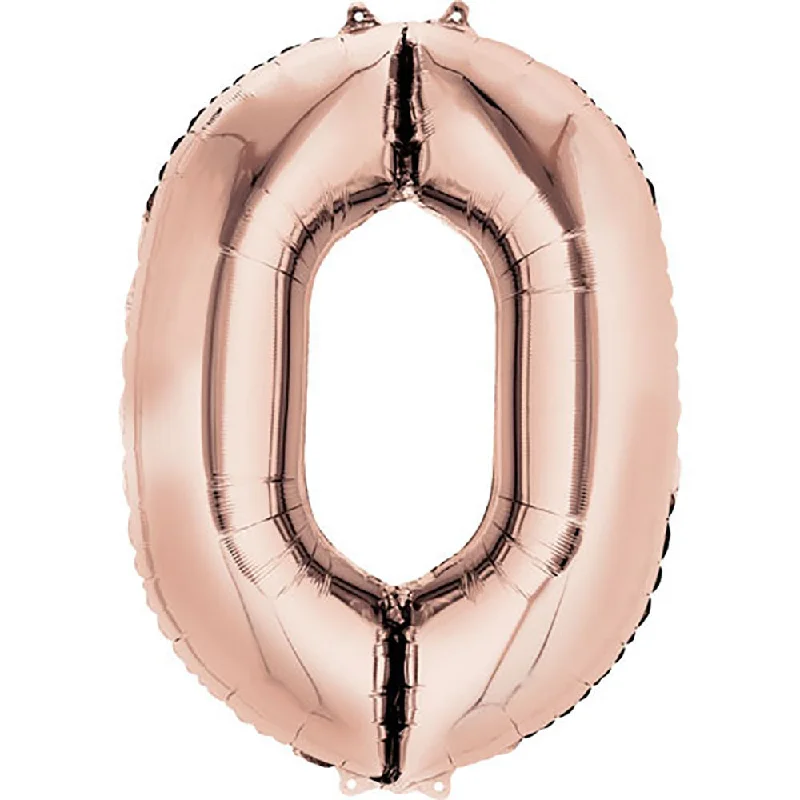 Ultra-lightweight 34 inch NUMBER 0 - ANAGRAM - ROSE GOLD