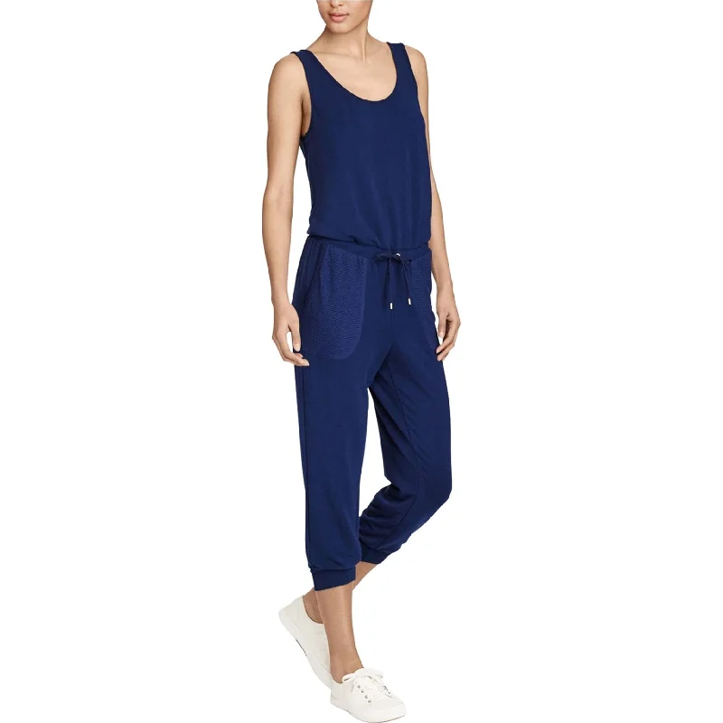 Trendy Items Ralph Lauren Womens Waist-Tie Jumpsuit, Blue, Large
