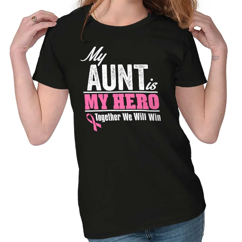 Luxury Style My Aunt My Hero Ladies T Shirt