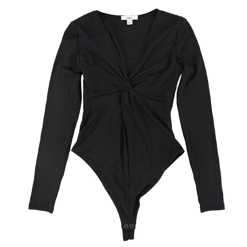 Street Graffiti Design Bar Iii Womens Twisted Front Bodysuit Jumpsuit