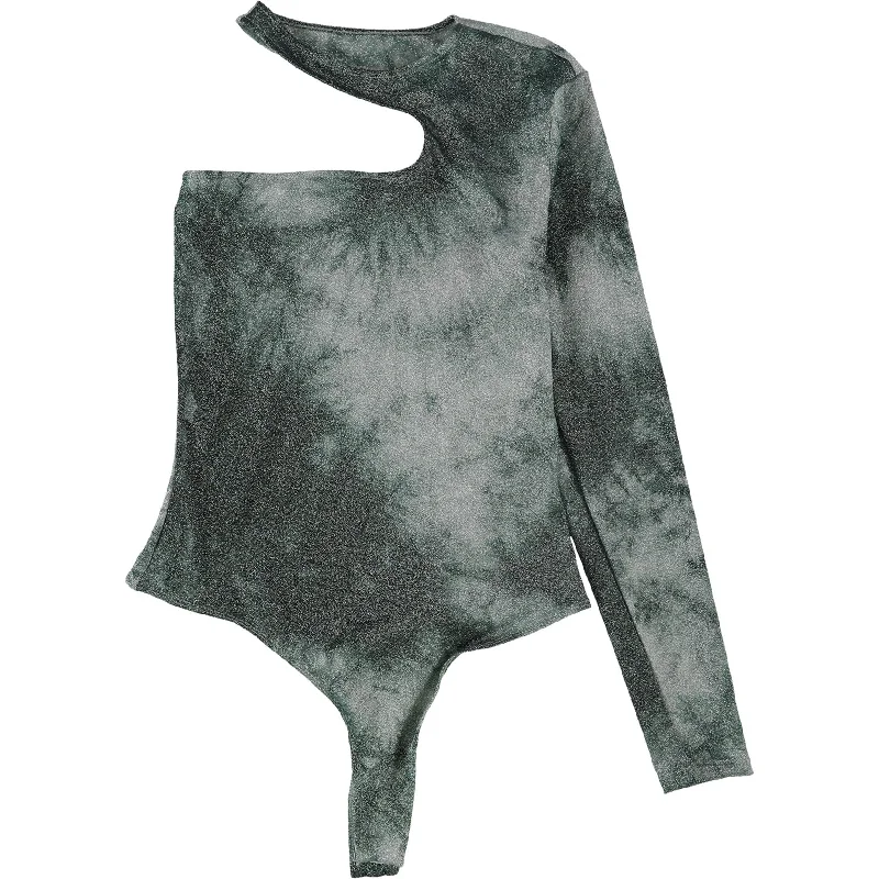 Street Fashion Style Guess Womens Tie-Dyed One-Shoulder Bodysuit Jumpsuit