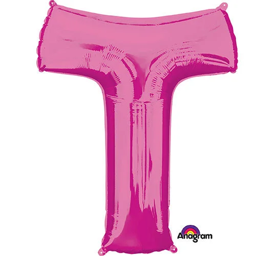 Amazing design 34 inch LETTER T - ANAGRAM - PINK