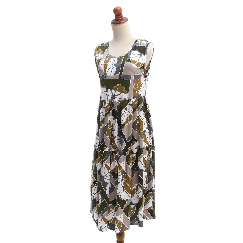 Fresh And Simple Novica Handmade Garden Party Rayon Sundress
