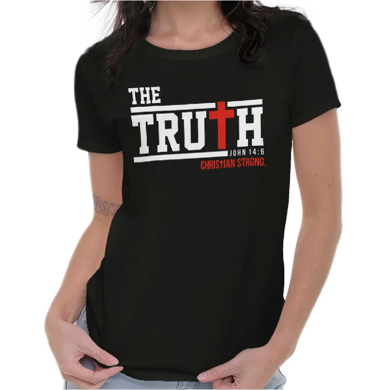 Goddess Style Cross Truth Ladies T Shirt