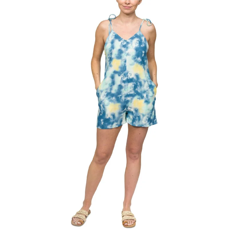 Youthful Hurley Womens Naturals Tie Strap Romper Jumpsuit