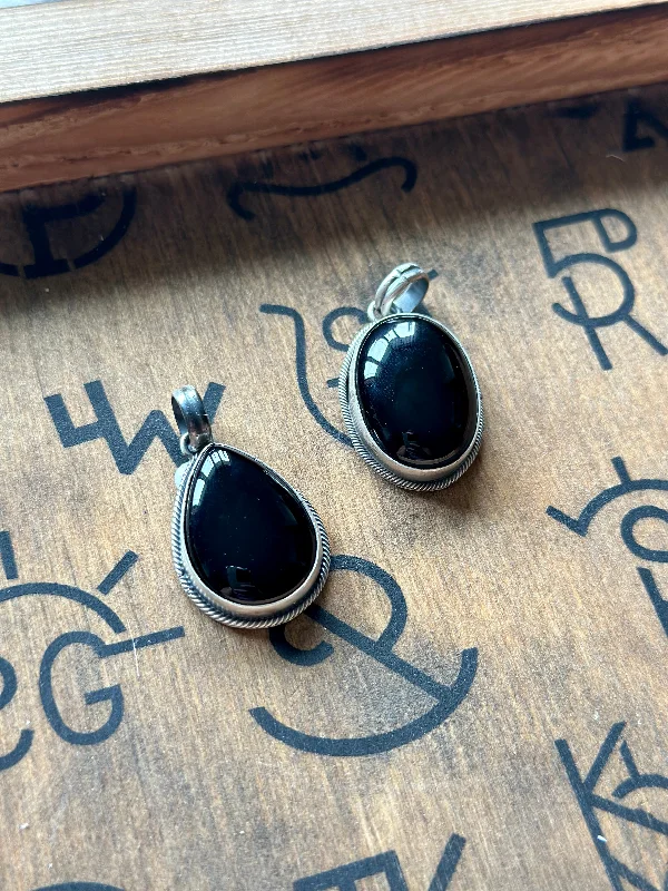 Modern Chic Black Onyx Pendants
