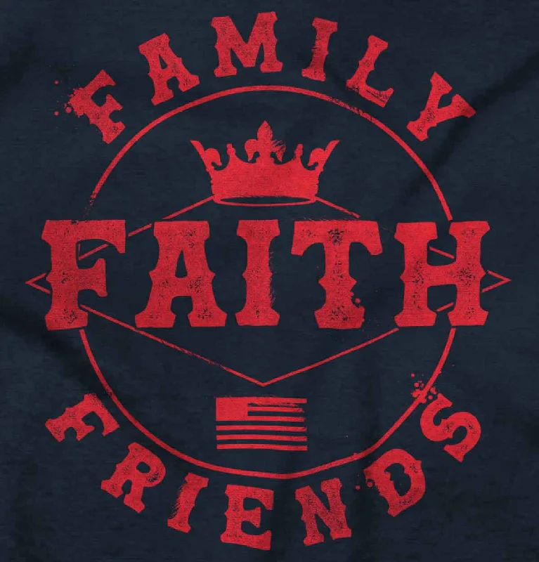 Preview New Products Faith Family Friends Crop Top Tee