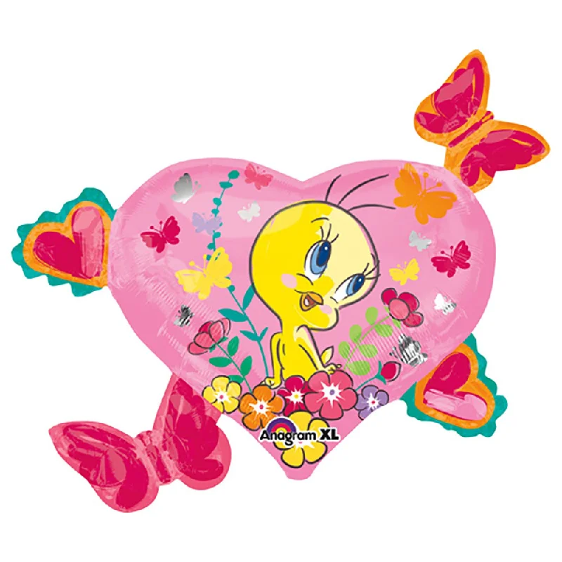 High-quality Styles 30 inch TWEETY HEARTS & BUTTERFLIES SUPERSHAPE