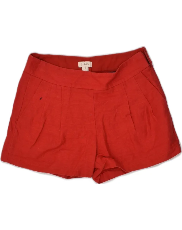 Soft Fabrics J. CREW Womens Low Waist Chino Shorts US 0 XS W30 Red Cotton