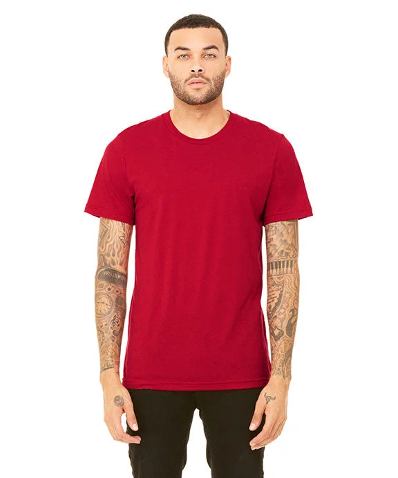 Unique prints 3413 - Bella + Canvas Unisex Triblend Short-Sleeve T-Shirt | Solid Red Triblend
