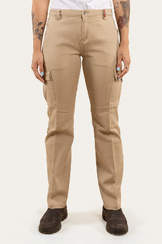 Elegant And Elegant Kambalda Womens Heavy Weight Work Pant - Camel