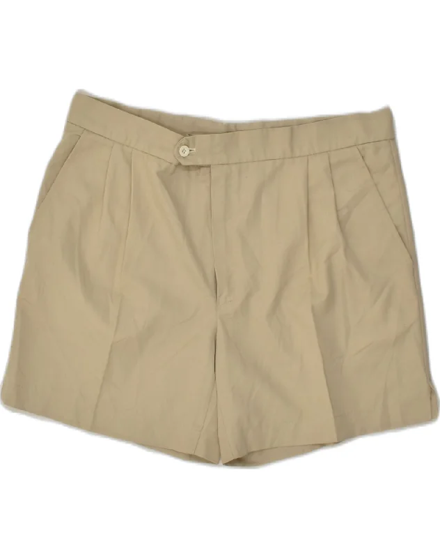 Nightclub Style MARINA YACHTING Womens Chino Shorts IT 52 2XL W36 Beige Polyester