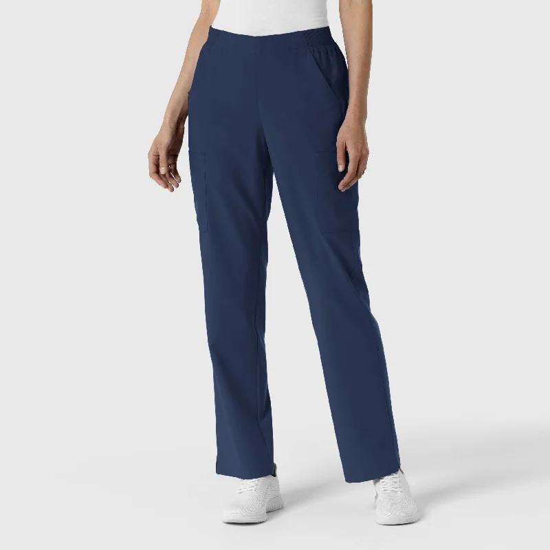 Fresh And Capable W123 Women's Cargo Utility Scrub Pant - Navy