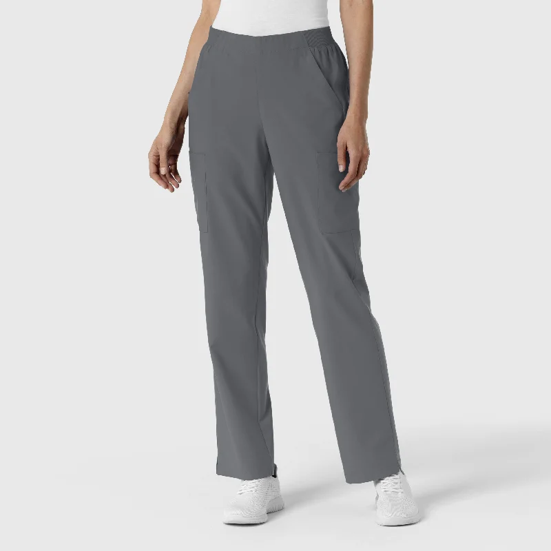 Minimal Style W123 Women's Cargo Utility Scrub Pant - Pewter