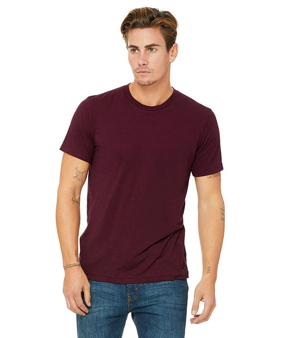 Moisture wicking 3413 - Bella + Canvas Unisex Triblend Short-Sleeve T-Shirt | Solid Maroon Triblend Moisture wicking 3413 - Bella + Canvas Unisex Triblend Short-Sleeve T-Shirt | Solid Maroon Triblend