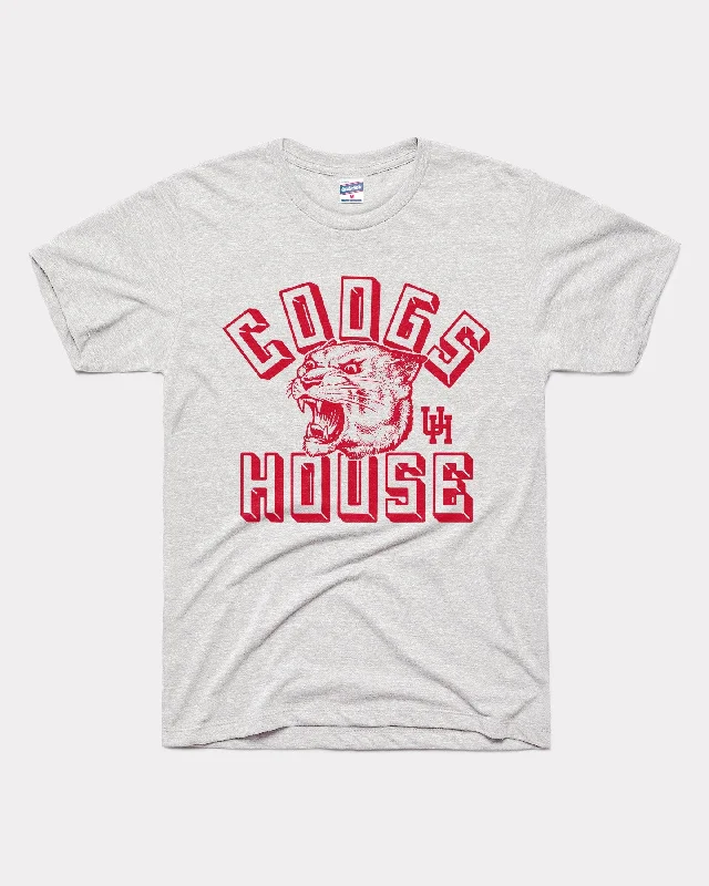 Wandering freely Coogs House UH Cougars Ash Grey T-Shirt