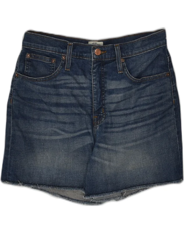 Fashionable Ease J. CREW Womens Denim Shorts W28 Medium  Blue Cotton
