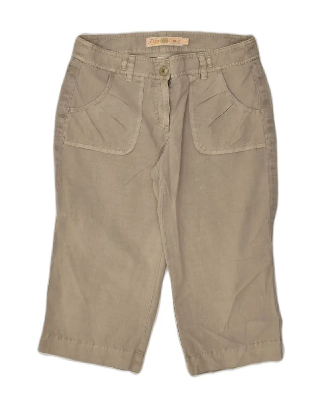 Retro Dress J. CREW Womens Bermuda Shorts US 6 Medium W30 Beige Cotton