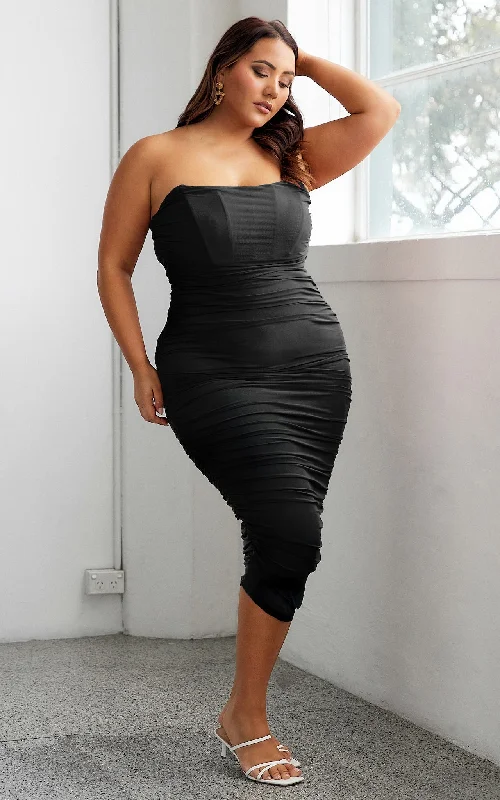 Editorial Design Padma Dress - Black