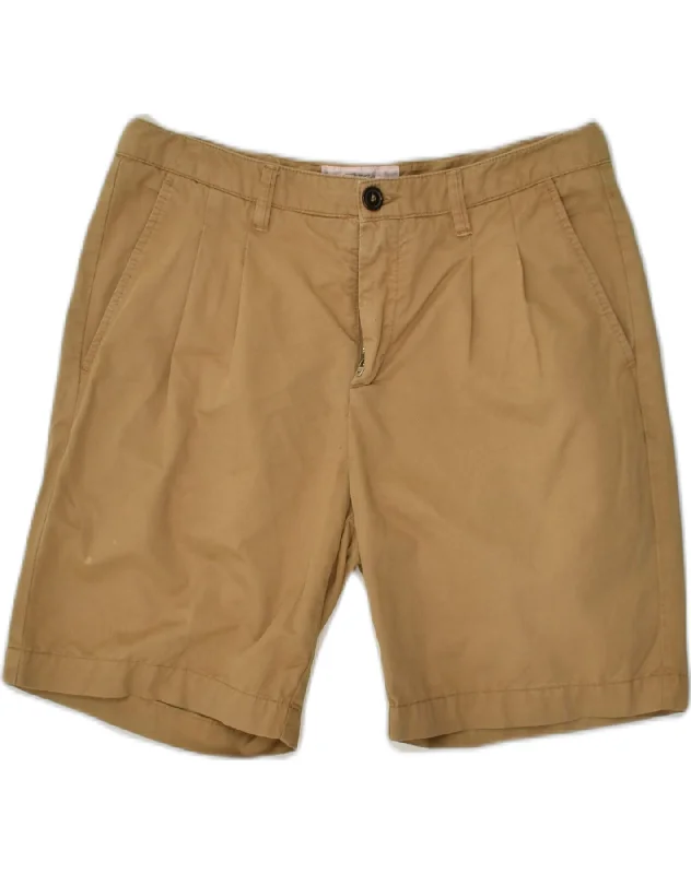 Leisure And Entertainment MARLBORO CLASSICS Womens Pegged Chino Shorts IT 42 Medium W30 Beige Cotton Leisure And Entertainment MARLBORO CLASSICS Womens Pegged Chino Shorts IT 42 Medium W30 Beige Cotton