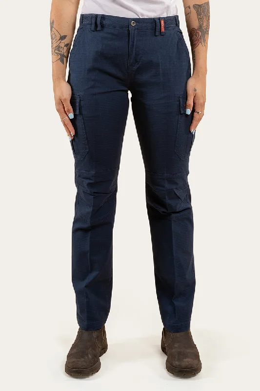 Elegant and noble Zeehan Womens Ripstop Work Pants - Dark Navy