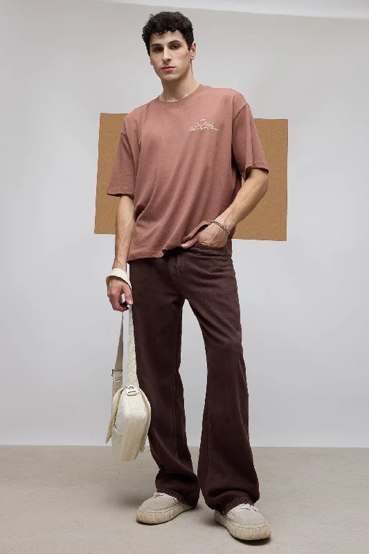 Sports Yoga Style Earthy Men's Straight Jeans