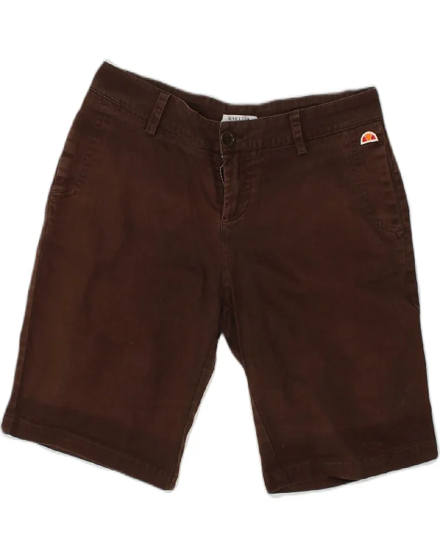 High-end atmosphere MARELLA Womens Casual Shorts W32 Medium Brown Cotton