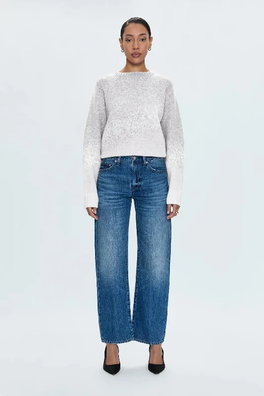 High-quality Design Lexi Mid Rise Bowed Straight