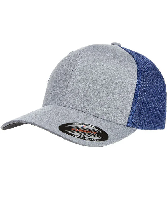 Luxury and fashionable Y6311 - Flexfit Adult Poly Mélange Stretch Mesh Cap | Heather Royal Luxury and fashionable Y6311 - Flexfit Adult Poly Mélange Stretch Mesh Cap | Heather Royal